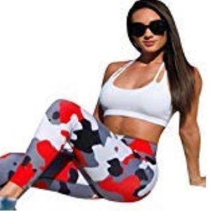 MzSnootie Women Camouflage Yoga Leggings